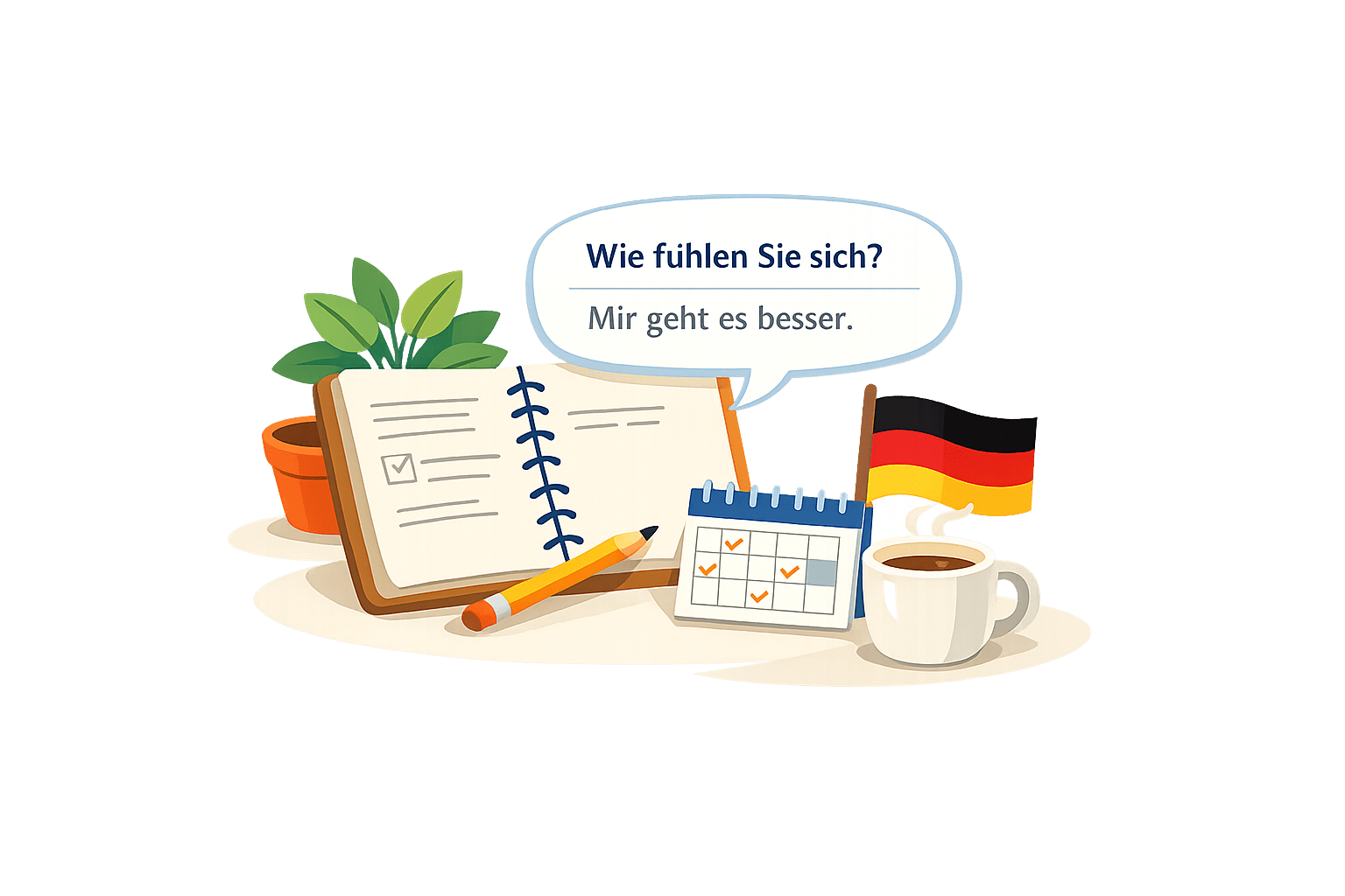 Ilustracja: blog — niemiecki dla opiekunów